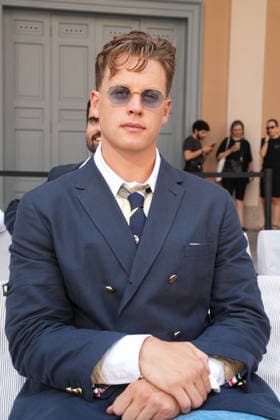 IPA85941567 - Milan, Milan Men™s Fashion Week Spring Summer 2027 - Men™s Fashion, Spring Summer 2027 - Thom Browne fashion show - front row Pictured: Joe Burrow  Copyright: xRiccardoxGIordanox xRiccardoxGiordanox 85941567