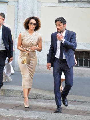RECORD DATE NOT STATED IPA85943978 - Milan Actress Nathalie Kelley, best known for her role in *The Fast and the Furious*, arrives at the Armani fashion show  Copyright: xMimmoxCarrierox xMIMMOxCARRIERO-x 85943978