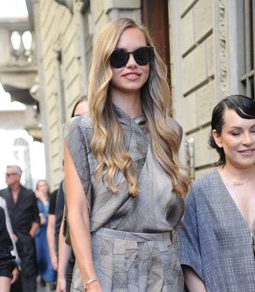 RECORD DATE NOT STATED IPA85945001 - MILAN—LAILA HASANOVIC, JANNIK SINNER S GIRLFRIEND, ATTENDS THE ARMANI FASHION SHOW  Copyright: xx xx 85945001