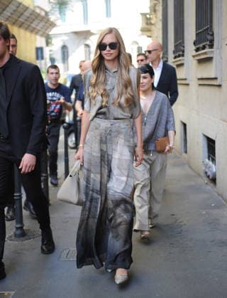 RECORD DATE NOT STATED IPA85944975 - MILAN—LAILA HASANOVIC, JANNIK SINNER S GIRLFRIEND, ATTENDS THE ARMANI FASHION SHOW  Copyright: xx xx 85944975