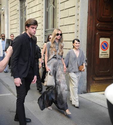 RECORD DATE NOT STATED IPA85944993 - MILAN—LAILA HASANOVIC, JANNIK SINNER S GIRLFRIEND, ATTENDS THE ARMANI FASHION SHOW  Copyright: xx xx 85944993