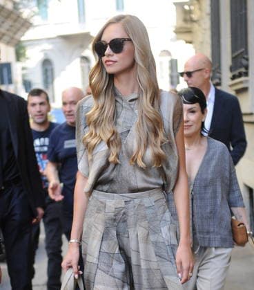 RECORD DATE NOT STATED IPA85945013 - MILAN—LAILA HASANOVIC, JANNIK SINNER S GIRLFRIEND, ATTENDS THE ARMANI FASHION SHOW  Copyright: xx xx 85945013