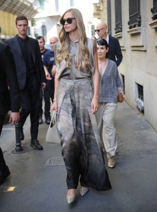 RECORD DATE NOT STATED IPA85945015 - MILAN—LAILA HASANOVIC, JANNIK SINNER S GIRLFRIEND, ATTENDS THE ARMANI FASHION SHOW  Copyright: xx xx 85945015