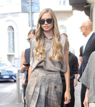 RECORD DATE NOT STATED IPA85944982 - MILAN—LAILA HASANOVIC, JANNIK SINNER S GIRLFRIEND, ATTENDS THE ARMANI FASHION SHOW  Copyright: xx xx 85944982