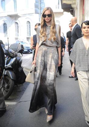 RECORD DATE NOT STATED IPA85944987 - MILAN—LAILA HASANOVIC, JANNIK SINNER S GIRLFRIEND, ATTENDS THE ARMANI FASHION SHOW  Copyright: xx xx 85944987