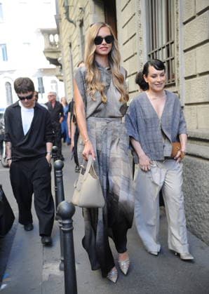 RECORD DATE NOT STATED IPA85945002 - MILAN—LAILA HASANOVIC, JANNIK SINNER S GIRLFRIEND, ATTENDS THE ARMANI FASHION SHOW  Copyright: xx xx 85945002