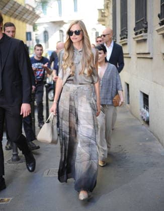 RECORD DATE NOT STATED IPA85945008 - MILAN—LAILA HASANOVIC, JANNIK SINNER S GIRLFRIEND, ATTENDS THE ARMANI FASHION SHOW  Copyright: xx xx 85945008