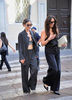 RECORD DATE NOT STATED IPA85945515 - MILAN—MATILDA DE ANGELIS ARRIVES AT THE ARMANI FASHION SHOW  Copyright: xx xx 85945515