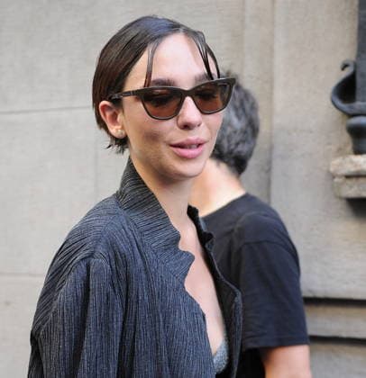 RECORD DATE NOT STATED IPA85945533 - MILAN—MATILDA DE ANGELIS ARRIVES AT THE ARMANI FASHION SHOW  Copyright: xx xx 85945533