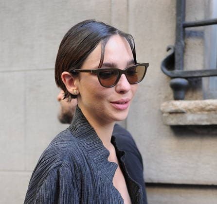 RECORD DATE NOT STATED IPA85945534 - MILAN—MATILDA DE ANGELIS ARRIVES AT THE ARMANI FASHION SHOW  Copyright: xx xx 85945534