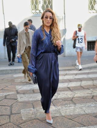 RECORD DATE NOT STATED IPA85945907 - MILAN—SOFIA GOGGIA, OLYMPIC SKI CHAMPION, ARRIVES AT THE ARMANI FASHION SHOW  Copyright: xx xx 85945907