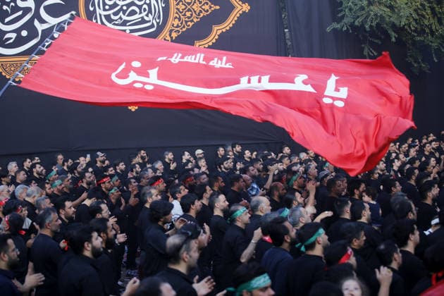 Iranians gather to mark Muharram in Tehran TEHRAN, IRAN - JUNE 22: Shiite Muslims dressed in black wear religious headbands attends a mourning ceremony marking the month of Muharram at the Imamzadeh Ali Akbar Shrine in northern Tehran, Iran on June 22, 2026. Participants gathered to commemorate Hazrat Hussein, the grandson of Prophet Muhammad, and his 72 companions who were martyred in the Battle of Karbala, accompanying the traditional elegies and lamentations. Fatemeh Bahrami Anadolu Tehran Iran. Editorial use only. Please get in touch for any other usage.  Copyright: x2026xAnadoluxFatemehxBahramix