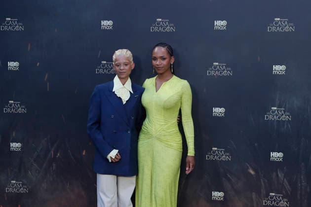 June 22, 2026, Madrid, Madrid, Spain: British actresses PHOEBE CAMPBELL (L) who plays Lady Rhaena Targaryen and BETHANY ANTONIA (R) who plays Lady Baela Targaryen pose together on the red carpet during the special screening event for the first episode of season three of the HBO series House of the Dragon . The premiere was held at the Terraza del Campo del Moro in Madrid. The highly anticipated fantasy series is based on George R R Martins book Fire and Blood and explores the epic history of House Targaryen set two hundred years before the events of Game of Thrones Madrid Spain - ZUMAo127 20260622_zep_o127_022 Copyright: xHugoxOrtunox