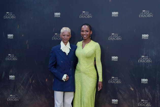 June 22, 2026, Madrid, Madrid, Spain: British actresses PHOEBE CAMPBELL (L) who plays Lady Rhaena Targaryen and BETHANY ANTONIA (R) who plays Lady Baela Targaryen pose together on the red carpet during the special screening event for the first episode of season three of the HBO series House of the Dragon . The premiere was held at the Terraza del Campo del Moro in Madrid. The highly anticipated fantasy series is based on George R R Martins book Fire and Blood and explores the epic history of House Targaryen set two hundred years before the events of Game of Thrones Madrid Spain - ZUMAo127 20260622_zep_o127_025 Copyright: xHugoxOrtunox