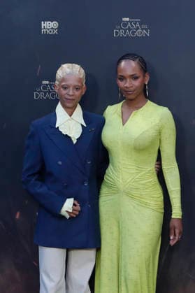 June 22, 2026, Madrid, Madrid, Spain: British actresses PHOEBE CAMPBELL (L) who plays Lady Rhaena Targaryen and BETHANY ANTONIA (R) who plays Lady Baela Targaryen pose together on the red carpet during the special screening event for the first episode of season three of the HBO series House of the Dragon . The premiere was held at the Terraza del Campo del Moro in Madrid. The highly anticipated fantasy series is based on George R R Martins book Fire and Blood and explores the epic history of House Targaryen set two hundred years before the events of Game of Thrones Madrid Spain - ZUMAo127 20260622_zep_o127_024 Copyright: xHugoxOrtunox