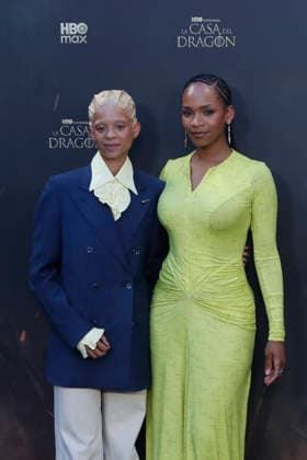 June 22, 2026, Madrid, Madrid, Spain: British actresses PHOEBE CAMPBELL (L) who plays Lady Rhaena Targaryen and BETHANY ANTONIA (R) who plays Lady Baela Targaryen pose together on the red carpet during the special screening event for the first episode of season three of the HBO series House of the Dragon . The premiere was held at the Terraza del Campo del Moro in Madrid. The highly anticipated fantasy series is based on George R R Martins book Fire and Blood and explores the epic history of House Targaryen set two hundred years before the events of Game of Thrones Madrid Spain - ZUMAo127 20260622_zep_o127_028 Copyright: xHugoxOrtunox