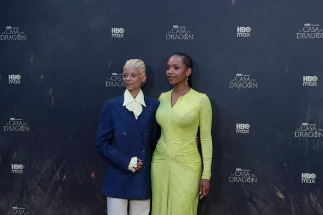 June 22, 2026, Madrid, Madrid, Spain: British actresses PHOEBE CAMPBELL (L) who plays Lady Rhaena Targaryen and BETHANY ANTONIA (R) who plays Lady Baela Targaryen pose together on the red carpet during the special screening event for the first episode of season three of the HBO series House of the Dragon . The premiere was held at the Terraza del Campo del Moro in Madrid. The highly anticipated fantasy series is based on George R R Martins book Fire and Blood and explores the epic history of House Targaryen set two hundred years before the events of Game of Thrones Madrid Spain - ZUMAo127 20260622_zep_o127_045 Copyright: xHugoxOrtunox