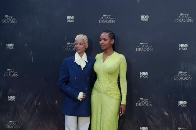 June 22, 2026, Madrid, Madrid, Spain: British actresses PHOEBE CAMPBELL (L) who plays Lady Rhaena Targaryen and BETHANY ANTONIA (R) who plays Lady Baela Targaryen pose together on the red carpet during the special screening event for the first episode of season three of the HBO series House of the Dragon . The premiere was held at the Terraza del Campo del Moro in Madrid. The highly anticipated fantasy series is based on George R R Martins book Fire and Blood and explores the epic history of House Targaryen set two hundred years before the events of Game of Thrones Madrid Spain - ZUMAo127 20260622_zep_o127_051 Copyright: xHugoxOrtunox