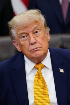 US President Donald Trump during an executive order signing in the Oval Office of the White House in Washington, DC, US, on Monday, June 22, 2026. President Donald Trump is signing two orders on quantum computing.  WASp2025062208 BonniexCash
