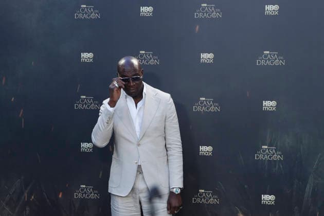June 22, 2026, Madrid, Madrid, Spain: British actor STEVE TOUSSAINT who plays the role of Lord Corlys Velaryon poses on the red carpet during the special screening event for the first episode of season three of the HBO series House of the Dragon . The premiere was held at the Terraza del Campo del Moro in Madrid. The highly anticipated fantasy series is based on George R R Martins book Fire and Blood and explores the epic history of House Targaryen set two hundred years before the events of Game of Thrones Madrid Spain  - ZUMAo127 20260622_zep_o127_079 Copyright: xHugoxOrtunox