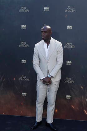 June 22, 2026, Madrid, Madrid, Spain: British actor STEVE TOUSSAINT who plays the role of Lord Corlys Velaryon poses on the red carpet during the special screening event for the first episode of season three of the HBO series House of the Dragon . The premiere was held at the Terraza del Campo del Moro in Madrid. The highly anticipated fantasy series is based on George R R Martins book Fire and Blood and explores the epic history of House Targaryen set two hundred years before the events of Game of Thrones Madrid Spain  - ZUMAo127 20260622_zep_o127_080 Copyright: xHugoxOrtunox