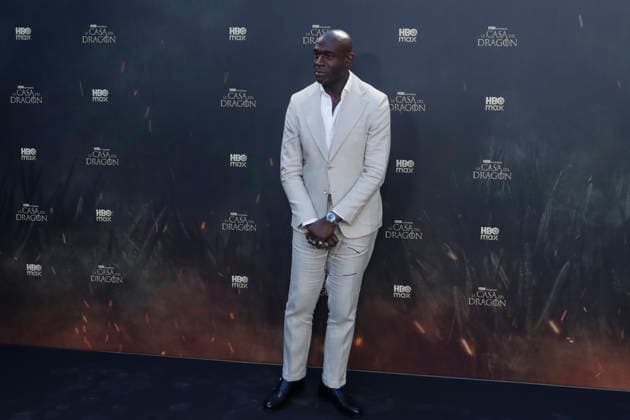 June 22, 2026, Madrid, Madrid, Spain: British actor STEVE TOUSSAINT who plays the role of Lord Corlys Velaryon poses on the red carpet during the special screening event for the first episode of season three of the HBO series House of the Dragon . The premiere was held at the Terraza del Campo del Moro in Madrid. The highly anticipated fantasy series is based on George R R Martins book Fire and Blood and explores the epic history of House Targaryen set two hundred years before the events of Game of Thrones Madrid Spain  - ZUMAo127 20260622_zep_o127_082 Copyright: xHugoxOrtunox