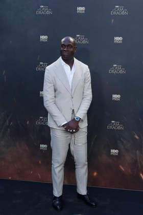 June 22, 2026, Madrid, Madrid, Spain: British actor STEVE TOUSSAINT who plays the role of Lord Corlys Velaryon poses on the red carpet during the special screening event for the first episode of season three of the HBO series House of the Dragon . The premiere was held at the Terraza del Campo del Moro in Madrid. The highly anticipated fantasy series is based on George R R Martins book Fire and Blood and explores the epic history of House Targaryen set two hundred years before the events of Game of Thrones Madrid Spain  - ZUMAo127 20260622_zep_o127_093 Copyright: xHugoxOrtunox
