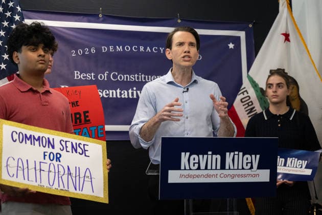 June 22, 2026: U.S. Rep. Kevin Kiley announced during a news conference that he is challenging congressional candidate Richard Pan to a debate at on Monday, June 22, 2026 in Roseville. - ZUMAj89_ 20260622_zaf_j89_004 Copyright: xPaulxKitagakixJr.x