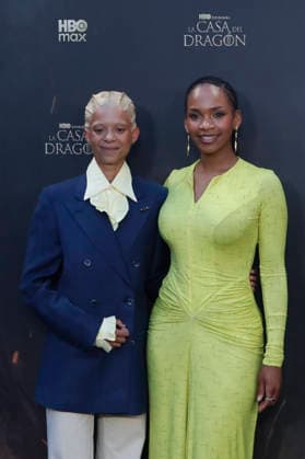 June 22, 2026, Madrid, Madrid, Spain: British actresses PHOEBE CAMPBELL (L) who plays Lady Rhaena Targaryen and BETHANY ANTONIA (R) who plays Lady Baela Targaryen pose together on the red carpet during the special screening event for the first episode of season three of the HBO series House of the Dragon . The premiere was held at the Terraza del Campo del Moro in Madrid. Madrid Spain  - ZUMAo127 20260622_zep_o127_036 Copyright: xHugoxOrtunox