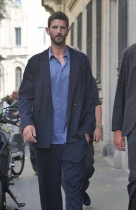 IPA85951752 - Milan, Milan Men s Fashion Week: Spring Summer 2026 2027 - Men s Fashion, Spring Summer 2026 — Armani fashion show; pictured: Andrea and Matteo Vavassori  Copyright: xLucaxPontix xLucaPonti IpaAgencyx 85951752