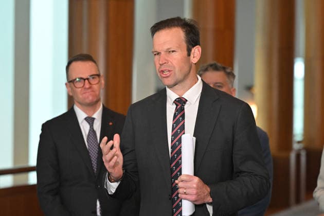 MATT CANAVAN PRESSER, Nationals Leader Matt Canavan and fellow coalition members and senators at a press conference at Parliament House in Canberra, Tuesday, June 23, 2026. ( NO ARCHIVING CANBERRA AUSTRALIAN CAPITAL TERRITORY AUSTRALIA  Copyright: xMICKxTSIKASx 20260623172697887258