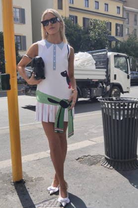 IPA85953766 - Caroline Daur on the city streets amid the various shows at Milan Men s Fashion Week, Spring Summer 2026–2027  Copyright: xLucaxPontix xLucaPonti IpaAgencyx 85953766