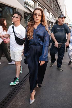 IPA85954263 - Milan, Milan Fashion Week Menswear Spring Summer 2027 - Men s Fashion, Spring Summer 2027 - Giorgio Armani Fashion Show - Guests arriving. Pictured: Sofia Goggia (Italian alpine skier)  Copyright: xAlessandroxBremecx xx 85954263