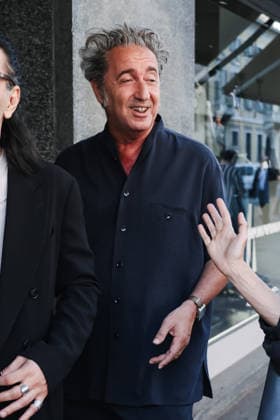 IPA85954265 - Milan, Milan Fashion Week Menswear Spring Summer 2027 - Men s Fashion, Spring Summer 2027 - Giorgio Armani Fashion Show - Guests arriving. Pictured: Paolo Sorrentino (Italian director and screenwriter)  Copyright: xAlessandroxBremecx xx 85954265