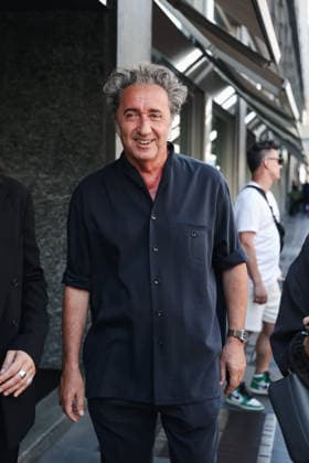 IPA85954267 - Milan, Milan Fashion Week Menswear Spring Summer 2027 - Men s Fashion, Spring Summer 2027 - Giorgio Armani Fashion Show - Guests arriving. Pictured: Paolo Sorrentino (Italian director and screenwriter)  Copyright: xAlessandroxBremecx xx 85954267