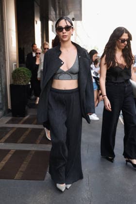 IPA85954289 - Milan, Milan Fashion Week Menswear Spring Summer 2027 - Men s Fashion, Spring Summer 2027 - Giorgio Armani Fashion Show - Guests arriving. Pictured: Matilda De Angelis (Italian actress)  Copyright: xAlessandroxBremecx xx 85954289