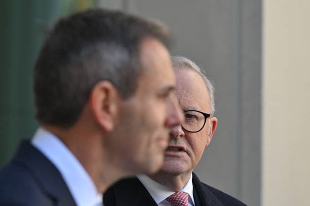 ANTHONY ALBANESE TAX PRESSER, Treasurer Jim Chalmers and Prime Minister Anthony Albanese at a press conference at Parliament House in Canberra, Tuesday, June 23, 2026. ( NO ARCHIVING CANBERRA AUSTRALIAN CAPITAL TERRITORY AUSTRALIA  Copyright: xMICKxTSIKASx 20260623197297697119