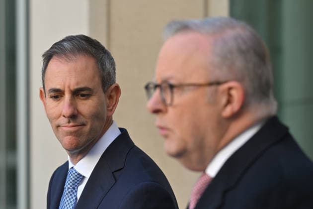 ANTHONY ALBANESE TAX PRESSER, Treasurer Jim Chalmers and Prime Minister Anthony Albanese at a press conference at Parliament House in Canberra, Tuesday, June 23, 2026. ( NO ARCHIVING CANBERRA AUSTRALIAN CAPITAL TERRITORY AUSTRALIA  Copyright: xMICKxTSIKASx 20260623158690605247