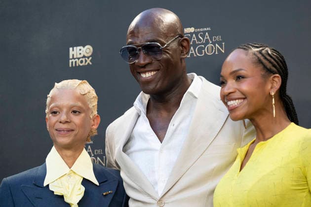 June 22, 2026, Madrid, Spain: (L-R) Actors Phoebe Campbell, Steve Toussaint and Bethany Antonia attend the premiere of the season 3 of House Of The Dragon at the Terraza del Campo del Moro. Madrid Spain  - ZUMAs197 20260622_aaa_s197_153 Copyright: xAtilanoxGarciax