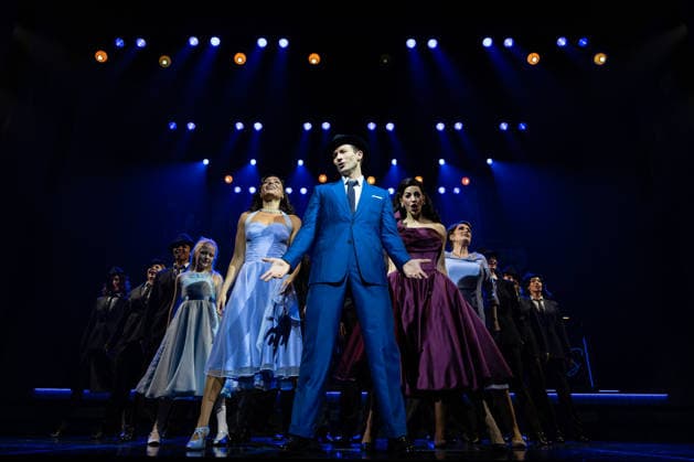 Sinatra The Musical at the Aldwych Theatre, London, UK 22 June 2026 The cast of Sinatra The Musical perform during a preview at the Aldwych Theatre, London, UK, on 22 June 2026. The musical stars Joel Harper-Jackson stars as Frank Sinatra, with Ana Villafane as the movie goddess Ava Gardner, Phoebe Panaretos as Frank™s first wife, Nancy Sinatra and the Olivier Award-winning Jenna Russell as Frank™s mother, Dolly Sinatra. The show features over 20 classic Sinatra hits and opens in June 2026., Credit:Pete Speller Avalon  Copyright: xPetexSpellerx xAvalonx 1111851122