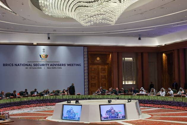 INDIA, NEW DELHI - JUNE 23, 2026: The BRICS National Security Advisers Meeting New Delhi India  - ZUMAt113 20260623_zaa_t113_002 Copyright: xMikhailxTereshchenkox