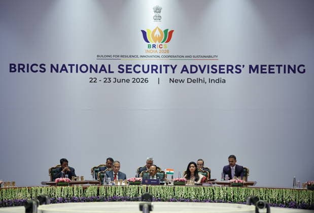 INDIA, NEW DELHI - JUNE 23, 2026: The BRICS National Security Advisers Meeting New Delhi India  - ZUMAt113 20260623_zaa_t113_003 Copyright: xMikhailxTereshchenkox