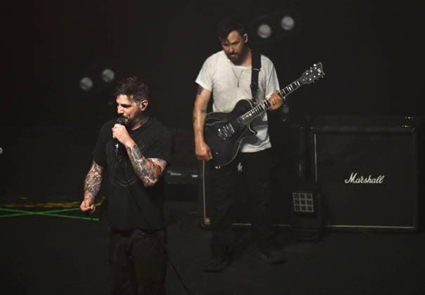 The Dillinger Escape Plan performing at Forum in London LONDON, ENGLAND - JUNE 22: Dimitri Minakakis and Ben Weinman of ˜The Dillinger Escape Plan™ performing at Forum on June 22, 2026 in London, England. CAP MAR MAR Great Britain UK Copyright: xMartinxHarris CapitalxPicturesx
