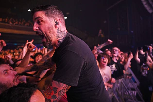 The Dillinger Escape Plan performing at Forum in London LONDON, ENGLAND - JUNE 22: Dimitri Minakakis of ˜The Dillinger Escape Plan™ performing at Forum on June 22, 2026 in London, England. CAP MAR MAR Great Britain UK Copyright: xMartinxHarris CapitalxPicturesx