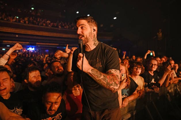 The Dillinger Escape Plan performing at Forum in London LONDON, ENGLAND - JUNE 22: Dimitri Minakakis of ˜The Dillinger Escape Plan™ performing at Forum on June 22, 2026 in London, England. CAP MAR MAR Great Britain UK Copyright: xMartinxHarris CapitalxPicturesx