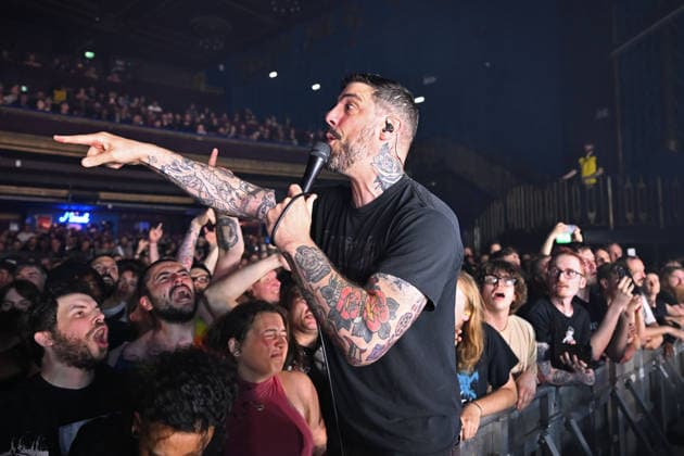 The Dillinger Escape Plan performing at Forum in London LONDON, ENGLAND - JUNE 22: Dimitri Minakakis of ˜The Dillinger Escape Plan™ performing at Forum on June 22, 2026 in London, England. CAP MAR MAR Great Britain UK Copyright: xMartinxHarris CapitalxPicturesx
