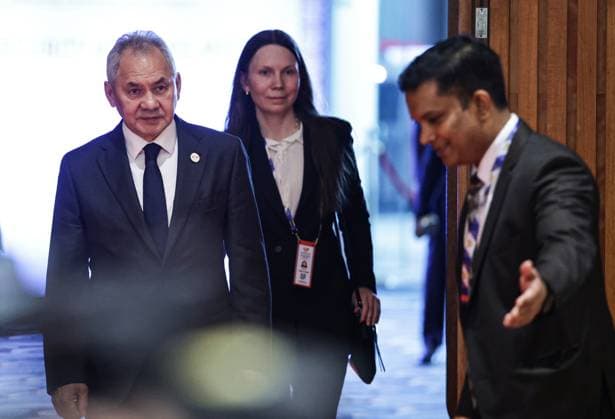 India Russia Security 9193730 23.06.2026 Russian Security Council Secretary Sergei Shoigu arrives to attend a meeting with high-ranking BRICS officials responsible for security matters, in New Delhi, India. Mikhail Tereshchenko Sputnik New Delhi India  Copyright: xMikhailxTereshchenkox