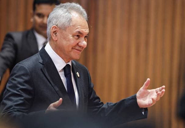 India Russia Security 9193731 23.06.2026 Russian Security Council Secretary Sergei Shoigu arrives to attend a meeting with high-ranking BRICS officials responsible for security matters, in New Delhi, India. Mikhail Tereshchenko Sputnik New Delhi India  Copyright: xMikhailxTereshchenkox
