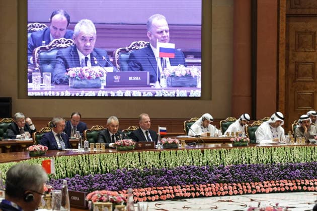 INDIA, NEW DELHI - JUNE 23, 2026: Russian Security Council Secretary Sergei Shoigu attends the BRICS National Security Advisers Meeting New Delhi India  - ZUMAt113 20260623_zaa_t113_021 Copyright: xMikhailxTereshchenkox