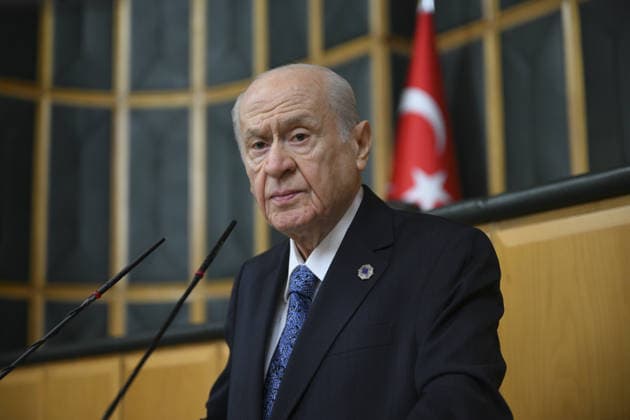 Turkiye s Nationalist Movement Party (MHP) Group Meeting ANKARA, TURKIYE - JUNE 23: Turkiye s Nationalist Movement Party (MHP) leader Devlet Bahceli makes a speech during his party s group meeting at the Grand National Assembly of Turkiye in Ankara, Turkiye, on June 23, 2026. Dogukan Keskinkilic Anadolu Ankara Turkey. Editorial use only. Please get in touch for any other usage.  Copyright: x2026xAnadoluxDogukanxKeskinkilicx